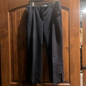 Black crop pants straight leg